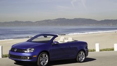 Front blue cars Volkswagen Eos