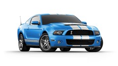Front ford mustang shelby gt500 muscle cars Ford Shelby blue 