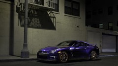 Front muscle cars Nissan GT-R R35 Amercan cars
