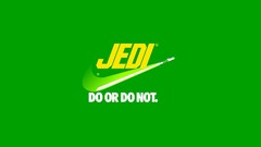 Front star wars parody Nike logos jedi minimalistic