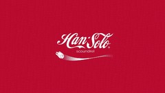 Front star wars parody red background coca-cola logos Han Solo 