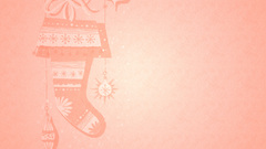 Frosty stocking Christmas and