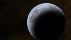 Frozen planets shadows outer space
