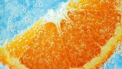 fruit orange (fruit) macro bubbles food