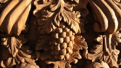 Fruits artwork wood carving