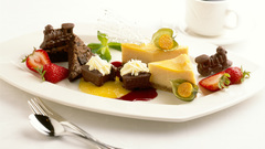 Fruits chocolate food white