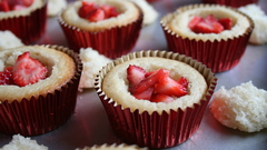 Fruits cupcakes desserts strawberries