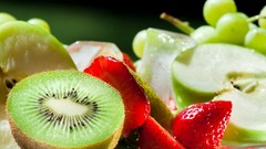 Fruits food kiwi strawberries