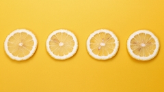 Fruits food lemons slices