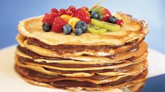 Fruits food pancakes Berries