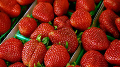 Fruits food strawberries