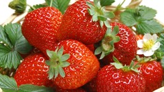 Fruits food strawberries