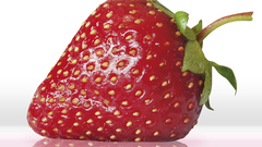 Fruits food strawberries white