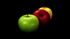 Fruits food water drops