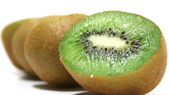Fruits kiwi white background