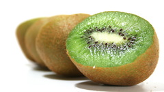Fruits kiwi white background