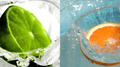 Fruits limes oranges orange