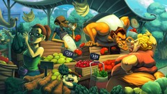 Fruits market artwork video games