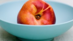 Fruits peaches bowls