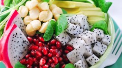 Fruits salad dragon fruit