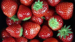 Fruits shiny strawberries