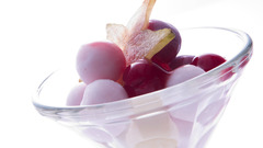 Fruits white background