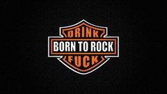 Fuck drinks Harley-Davidson minimalistic Rock Music