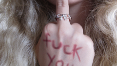 Fuck you middle finger