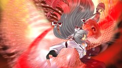 Fujiwara no mokou gray hair touhou video games