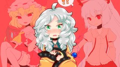 Fujiwara no mokou touhou komeiji koishi flandre scarlet video 