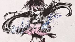 Fujiwara no mokou touhou Simple Background