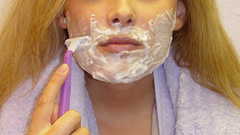 Fun funny girl blonde