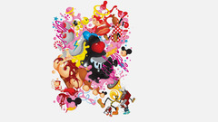 Funny abstract composition heart