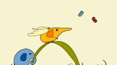 Funny artwork Animals butterfly