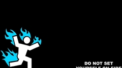 Funny black background minimalistic