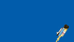 Funny blue background