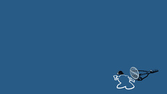 Funny blue background