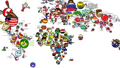 Funny country world map