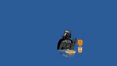 Funny Darth Vader orange juice minimalistic