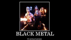 Funny demotivational Black Metal