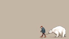 Funny fun Polar Bears minimalistic