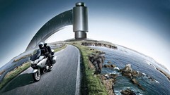 Funny globes roads digital