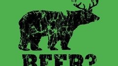 Funny green background beers