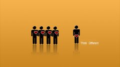 Funny Hearts yellow background