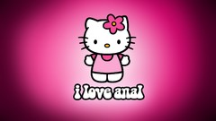 Funny hello kitty anal