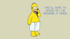 Funny Homer Simpson towels