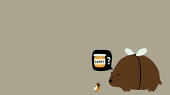 Funny honey Bears bees