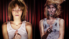 Funny matchsticks woman