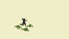 Funny minimalistic ninjas