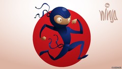 Funny ninjas vector art